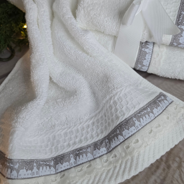 Christmas H&F Towels Grey photo 3